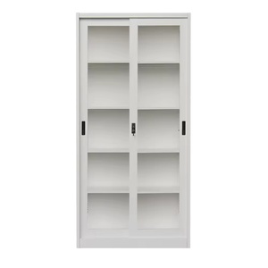 Meubles modernes en métal Classeur de <span class=keywords><strong>bureau</strong></span> en acier à 2 portes coulissantes avec verrouillage - Product Image 3