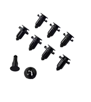 Clips de fixation en plastique noir à pression pour voiture, attaches de garniture de carrosserie automobile, tête de 13 mm, tige de 13 mm, pointe de 8,5 mm, clips rivets universels