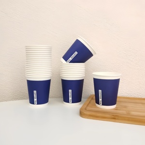 Vasos de Papel Kraft Biodegradables de Doble Pared al por Mayor, Aptos para Microondas, Desechables para Bebidas Calientes, Café, Té, Jugo, Tazón Kraft - Product Image 1