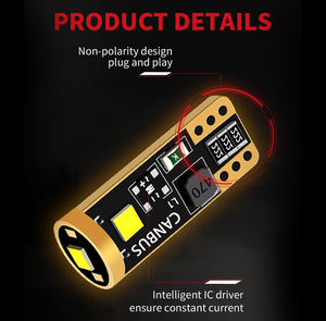 T10 LED Canbus 3030 3SMD 194 168 Auto LED <span class=keywords><strong>Bombilla</strong></span> T10 Bombillas Led Otros accesorios de luz de coche Sistemas de iluminación automática - Product Image 3