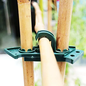 Accessoires de jardin modernes Matériau PE Support de canne à Wigwam pentagonal Support de canne en bambou pour plantes grimpantes - Product Image 6