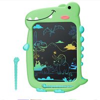 Nouvelle tablette d'écriture LCD transfrontalière de 85/10 pouces, style graffiti, licorne et dinosaure colorés, pour enfants, modèle H013