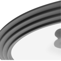 Couvercle universel en silicone écologique résistant à la chaleur, avec isolation thermique en acier inoxydable, multifonctionnel pour casseroles et ustensiles de cuisson