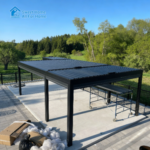 Gazebo de Lujo Motorizado con Certificación CE, Impermeable, con Techo Rígido, Pérgola de Jardín de Aluminio, Bioclimática, para Exteriores - Product Image 2