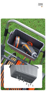 <span class=keywords><strong>Enrouleur</strong></span> <span class=keywords><strong>de</strong></span> tuyau robuste orange avec roues - Qualité supérieure, durable et pour usage professionnel - Product Image 4