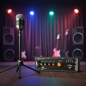 Professional <b>Speaker</b> <b>Amplifier</b> With Mic Input And Usb Sd Card Slot For Karaoke And Party Use - Product Image 3