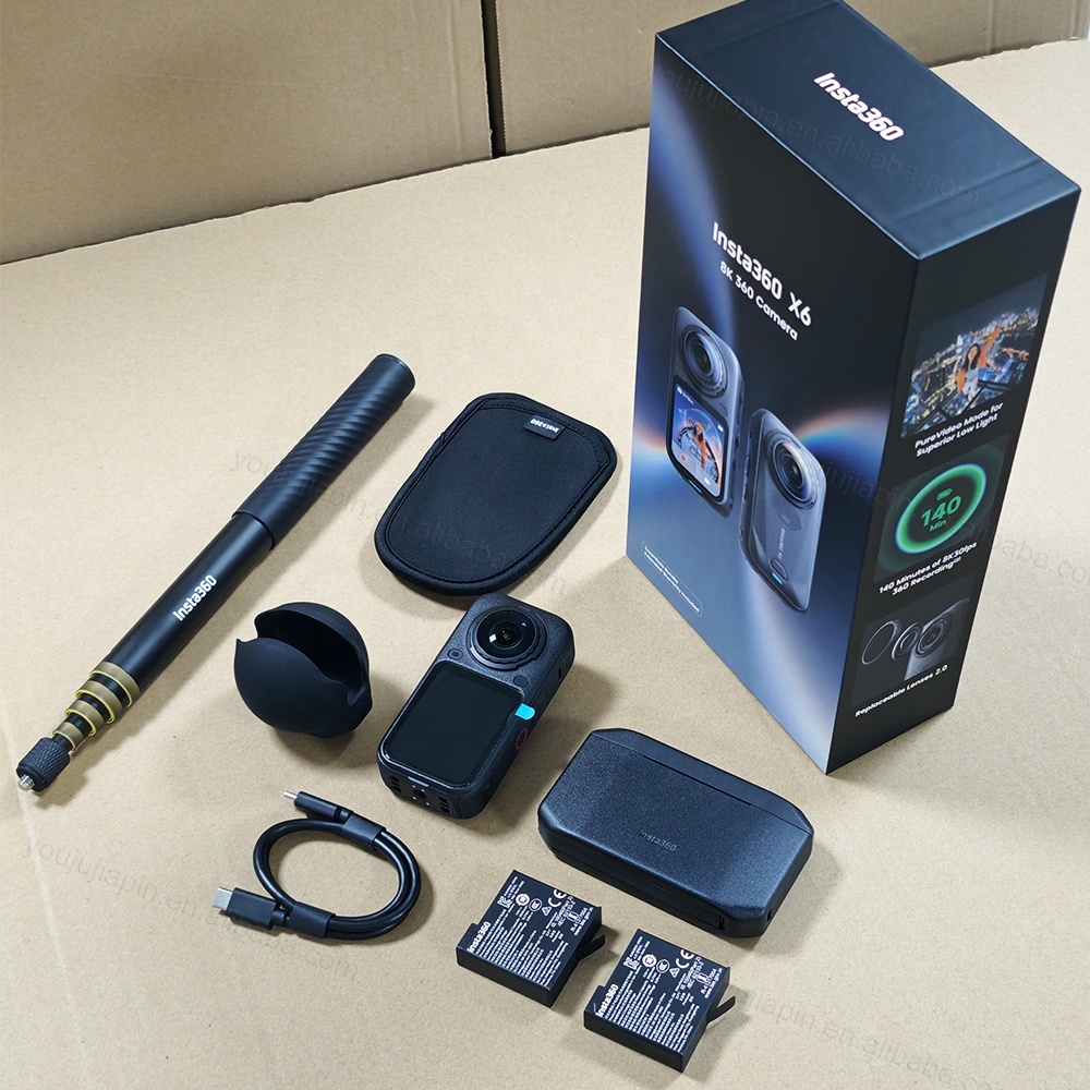 <strong>2026</strong> New Insta360 X6 8K50fps 360 <strong>Camera</strong> 140min Battery 24min Fast Charge Skiing Cycling Travel Vlog Bulk Order Supplier OEM
