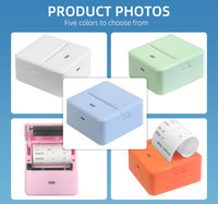 Imprimante thermique d'étiquettes portable sans fil mini 58 mm USB Bluetooth pour l'impression d'étiquettes de reçus mobiles de 2 pouces
