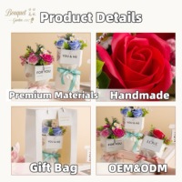 Kedatangan Baru Buket Bunga Buatan Tangan Beraroma Wangi Abadi Hadiah Hari Ibu Bunga Sabun Mewah Hari Valentine