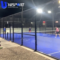 Terrain de padel professionnel de haute qualité 2024, 10x20m, panoramique