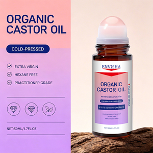 <span class=keywords><strong>Aceite</strong></span> <span class=keywords><strong>de</strong></span> Ricino Orgánico al por Mayor con Rodillo <span class=keywords><strong>de</strong></span> Rosa para Nutrir la Piel, Estimular el Crecimiento <span class=keywords><strong>de</strong></span> <span class=keywords><strong>Pestañas</strong></span> y Cejas, Hidratar la Piel Seca del Cuerpo y Masajes - Product Image 3