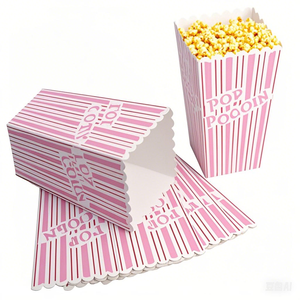 Logotipo personalizado 64/100OZ Cubo <span class=keywords><strong>de</strong></span> <span class=keywords><strong>palomitas</strong></span> Desechable Embalaje para llevar Cine Reutilizable Cuadrado Redondo <span class=keywords><strong>Palomitas</strong></span> Cubo <span class=keywords><strong>de</strong></span> papel grueso - Product Image 3