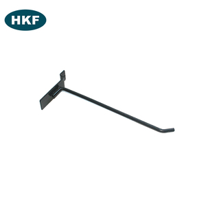 Chrome Kết Thúc <span class=keywords><strong>Slatwall</strong></span> Kim Loại Móc Dây Đơn Sắt Hiển Thị Sản Phẩm Siêu Thị Treo Thẳng <span class=keywords><strong>Slatwall</strong></span> Móc Cho Siêu Thị - Product Image 4