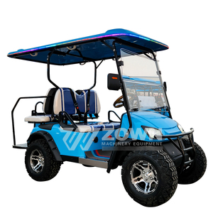 Voiturette de golf électrique 4 places à prix abordable, étanche, pour adultes, véhicule de tourisme, buggy de plage avec toit et pare-brise, OEM accepté - Product Image 4