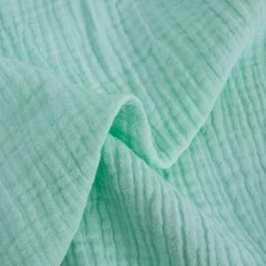 100% bébé coton biologique Voile léger Double froissé bulle gaze serviette <span class=keywords><strong>de</strong></span> <span class=keywords><strong>bain</strong></span> tissu pour garçons et filles - Product Image 3