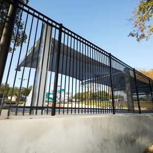 Pannelli di Recinzione a Barriera Commerciale di Sicurezza in Tubolare di Acciaio Zincato Antiruggine Ornamentale - Product Image 3