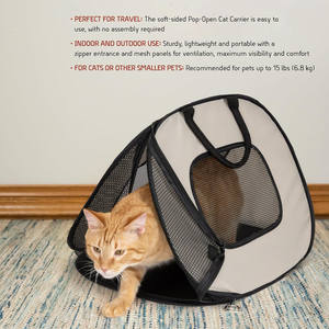 Transportín Plegable Ligero y Suave para Gatos, Ideal para Viajes - Mochila y Bolso Ajustable para Gatos - Product Image 2