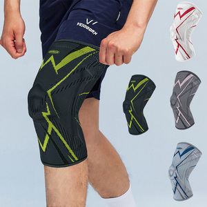 <span class=keywords><strong>Genouillère</strong></span> de compression professionnelle personnalisée avec logo, coussinet en gel de silicone <span class=keywords><strong>et</strong></span> stabilisateurs à ressort, MOQ 50 pièces, OEM - Product Image 1