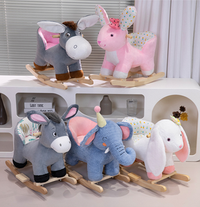 Vente directe d'usine de fauteuils à bascule pour animaux de compagnie dans différents styles, fauteuil à bascule en peluche pour enfants en forme de lapin - Product Image 5