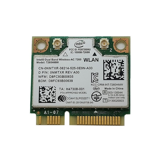 Intel 7260 7260NGW PCI-E WiFi+Ble 4.0 Card Dual Band Wireless Network Card for AC Wireless Network Card