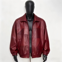 Veste pour homme de haute qualité, personnalisable avec logo OEM, en denim rouge d'hiver, formelle, écologique, respirante, mince, réversible, épaisse, avec paillettes