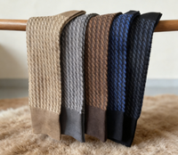 Chaussettes habillées confortables en coton pour hommes, montantes jusqu'au mollet, pour affaires et occasions formelles, collection automne 2026ZP