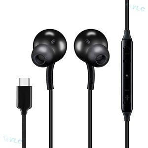 1,2 M en la oreja con cable Control manos libres Bass TWS Gaming tipo C auriculares para <span class=keywords><strong>Samsung</strong></span> S20 iPhone 15 16 - Product Image 1