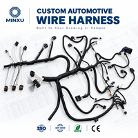 Harnais de câblage électrique automobile personnalisé avec connecteur pour systèmes de capteurs ECU du moteur