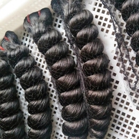 Fournisseurs de mèches de cheveux vierges cambodgiens bon marché, alignées sur la cuticule, en vrac, double trame, cheveux humains bruts du temple cambodgien, extensions de cheveux