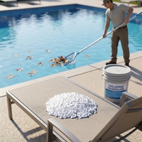 Solution E20260730 optimisée et stable à 90 % granulaire pour une clarté durable de l'eau de piscine