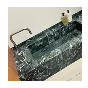 洗面台セットセラミックシンク洗面器全身ホテルプロジェクト用統合ロック焼結石