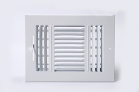 Grille d'aération carrée durable au design moderne pour système HVAC 3SW0806 en acier pour mur latéral, plafond, extérieur et bureau