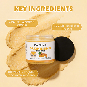 Gommage Corporel Éclaircissant 150g à <span class=keywords><strong>Prix</strong></span> de Gros, Acide Kojique et Curcuma, pour Zones Intimes, Éliminateur de Bosses et Exfoliant Corporel - Product Image 3