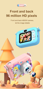 Cámara Digital Infantil Yuniq <span class=keywords><strong>Mini</strong></span> 1080P 400Mah con Pantalla HD de 2.0 Pulgadas, Diseño de Unicornio, Juguete con Pegatinas de Fotos y Vídeos, Cámara para Niños D12M - Product Image 2