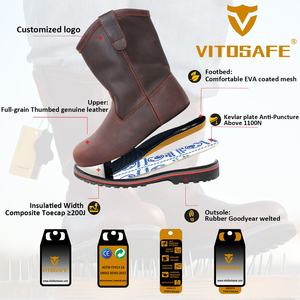 أحذية رياضية خفيفة مقاومة للسكون مقاومة للكيماويات أحذية أمان عالية القطع رخيصة - Product Image 3