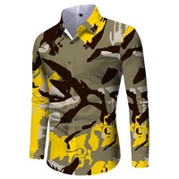Chemise Cardigan Zippée Homme Personnalisée Style Vintage Décontracté Impression Numérique 3D Lavable en Machine Grande Taille Printemps