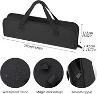 Ensemble d'outils de barbecue SEB - Accessoires de barbecue en acier inoxydable avec sac portable gratuit (5 pièces)