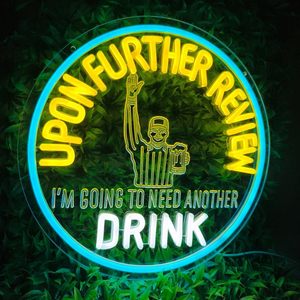 Insegna al Neon Bar della birra dopo un'ulteriore revisione avrò bisogno di un'altra bevanda segno di luce al Neon per regalo di arredamento Garage grotta uomo - Product Image 5