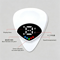 Wholesale 2-in-1 LCD Tuner Battery Guitar Pick Tuner Clip-on/Clip Electric Stringed Instrument Part for Bass Cello Guitar