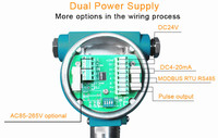 Medidor de Flujo Térmico Digital RS485 Modbus de Acero Inoxidable para Aceite, Gas y Aire, Alta Precisión 1.5%, Protección IP65, Personalizable OEM