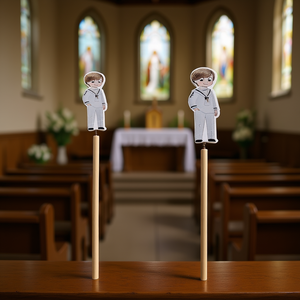 Lápiz para Niños, Decoración de Comunión de 17 cm, 2 Piezas, Artículos para Eventos Religiosos - Product Image 3