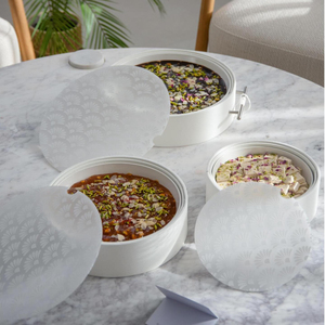 Cá nhân món tráng miệng ngày hiển thị hộp với kim loại xử lý da bao bì <span class=keywords><strong>Box</strong></span> Set cho Macarons tráng miệng Pastry Sôcôla - Product Image 6