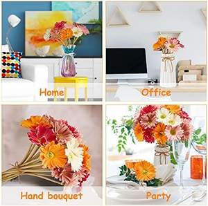 Fleur artificielle en PU Gerbera Daisy africaine à tige unique en gros pour arrangement floral - Product Image 6