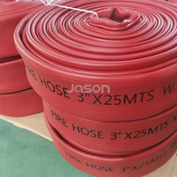 Tuyau d'incendie en caoutchouc nitrile de haute qualité NBR rouge 38mm 50mm 65mm 80mm 100mm 125mm 150mm pour la lutte contre l'incendie