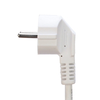 Cable de Extensión Interior de 3 Enchufes con Protector Contra Sobretensiones, Regleta de Alimentación de 3 Tomas, Cables de Alimentación de Poliuretano H05VV-F de 3x1.5mm
