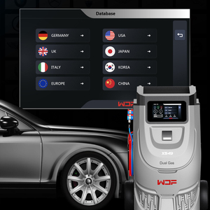 Machine de récupération et de remplissage de climatisation automobile double gaz, modèle X549, entièrement automatique, 3/8HP, R134A, R1234YF - Product Image 4