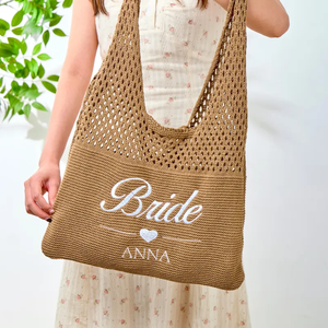 Sang Trọng Handmade Bông Sợi Dây Thừng Đan Crochet Mùa Hè Bãi Biển Mua Sắm Thị Trường Totes Với Logo Và Hoa - Product Image 4