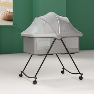 Lit bébé multifonctionnel pour nouveau-né, berceau portable, balançoire pour bébé, berceau pliable moderne, lit de voyage, mobilier de chambre pour bébé - Product Image 6