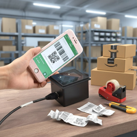 Lecteur de codes-barres 2D SCANSMART, capteur CMOS, 200 décodes/secondes, interfaces RS232/USB, garantie de 2 ans, scanner de contrôle d'accès par code QR