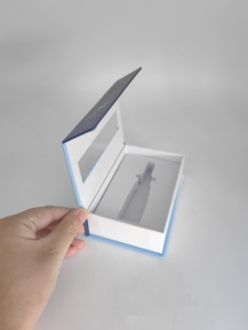 Customizable Recyclable Cardboard Cosmetic Paper Box New Design for Nasal Spray Magnetic Box Packaging with Plastic <b>Window</b> - Product Image 4